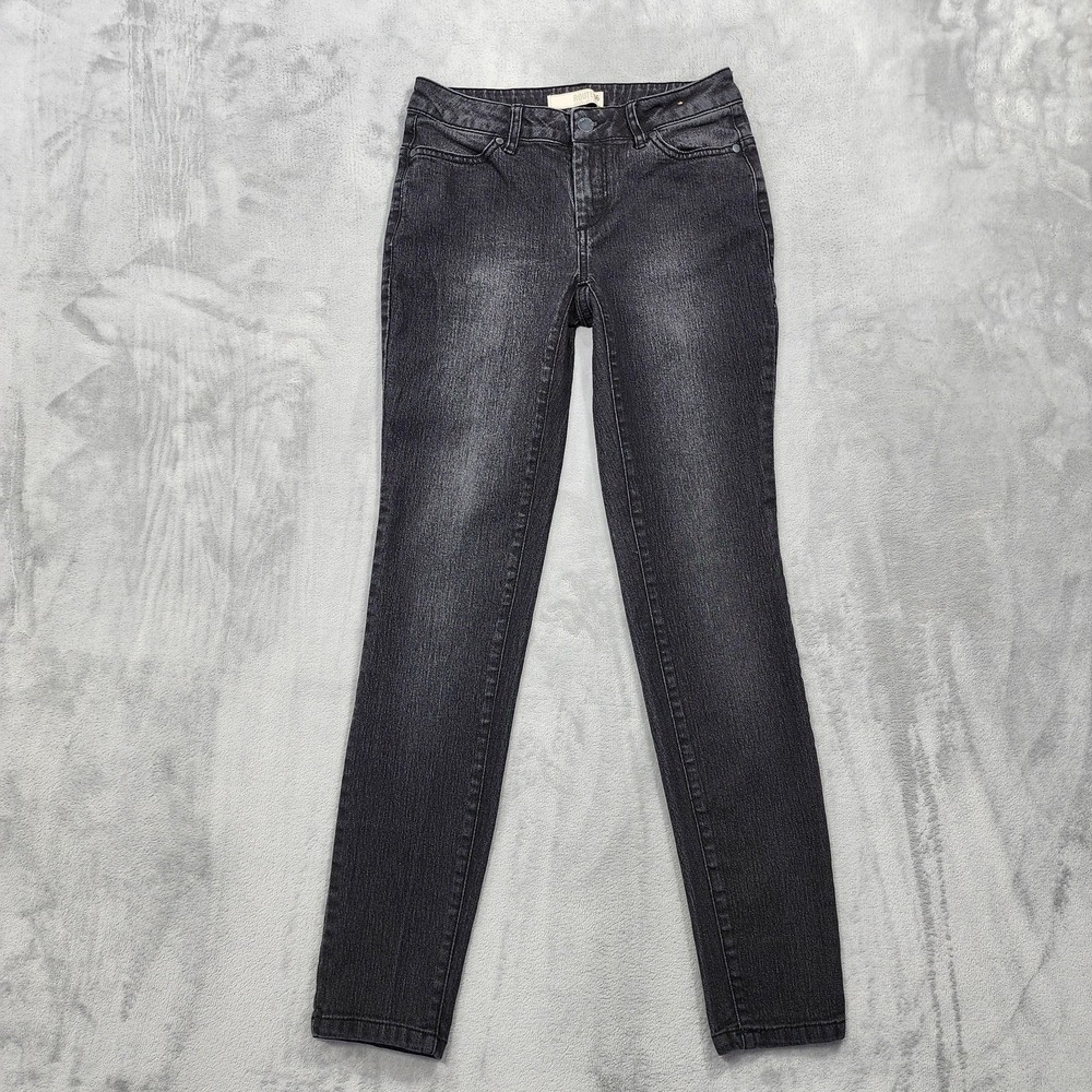 Vintage Route 66 Jeans Womens 24 Black Low Rise Skinny Slim Stretch Denim Casual